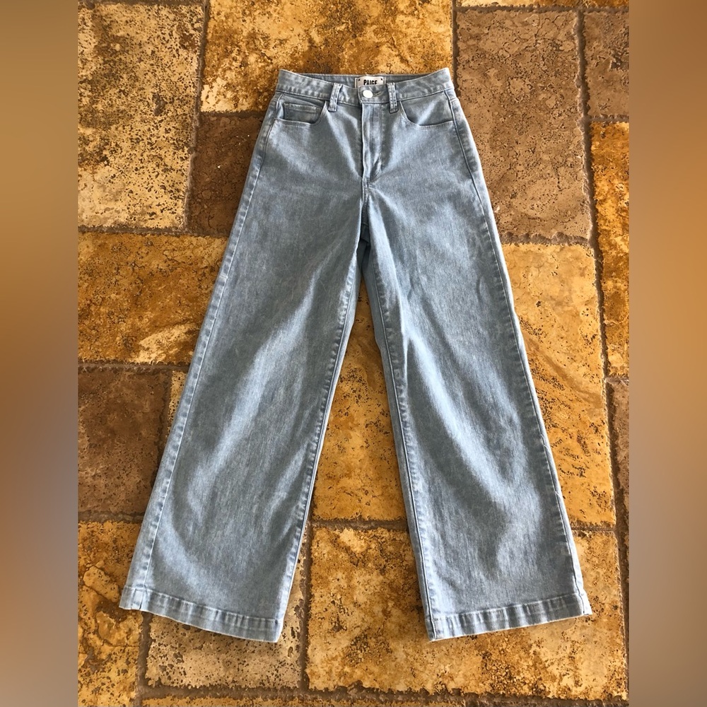 PAIGE - Genesee Crop Jeans Light Wash Hannah + Size 24 - Picture 6 of 14